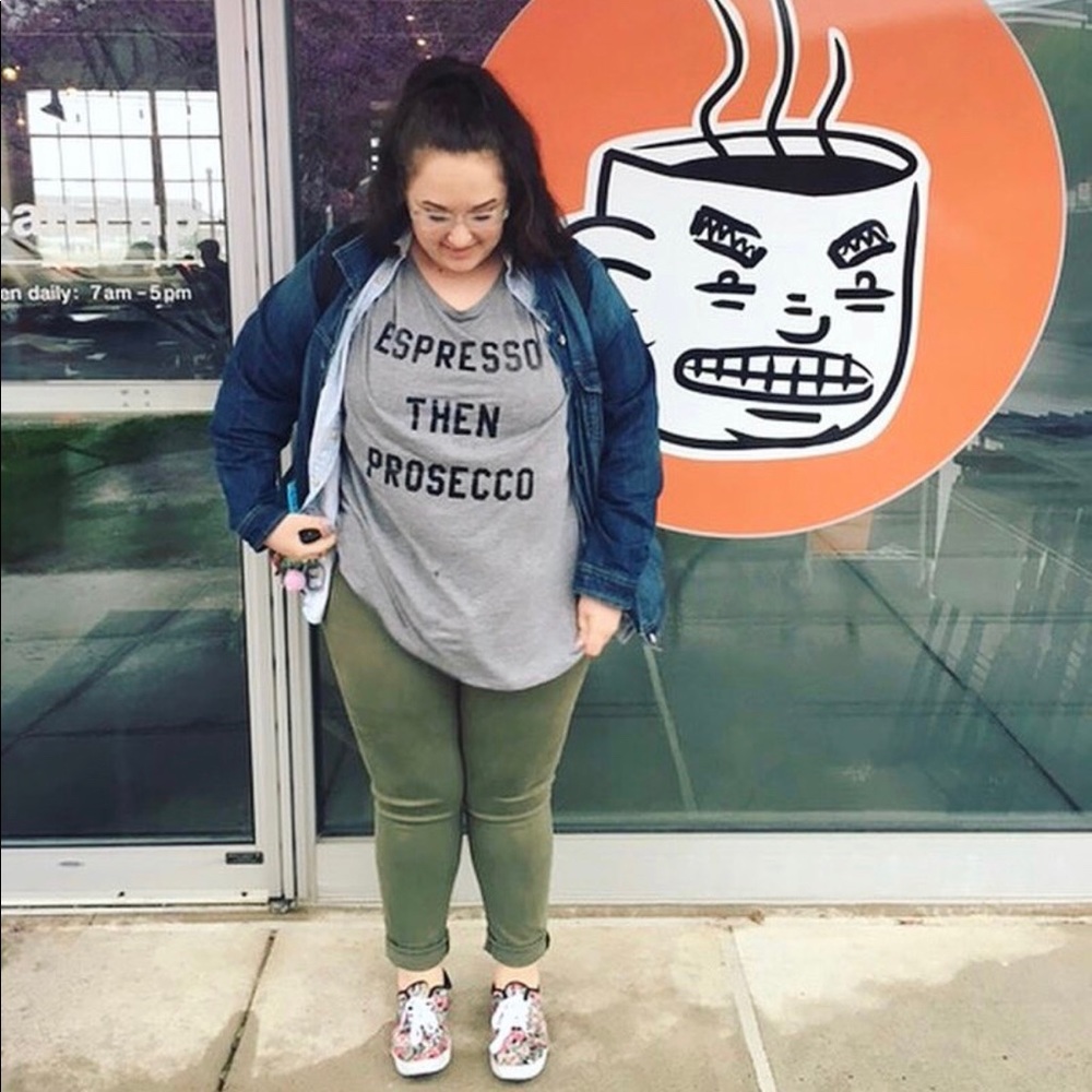 Espresso Then Prosecco Tee